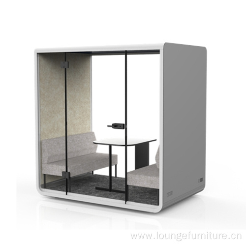 Big Space Soundproof booth 4 Person Meeting